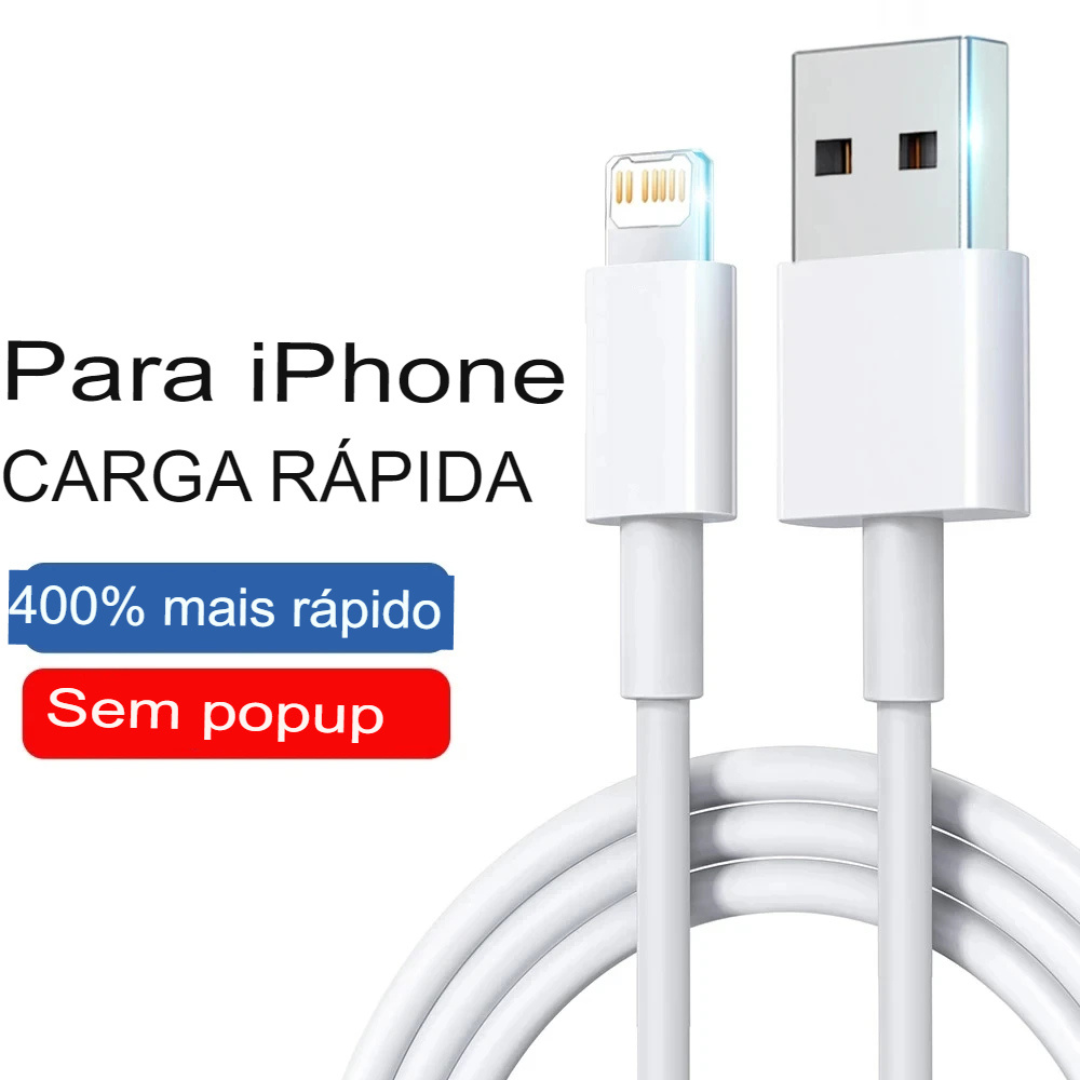 Super Cabo de Carregador Rápido para iPhone Tipo C