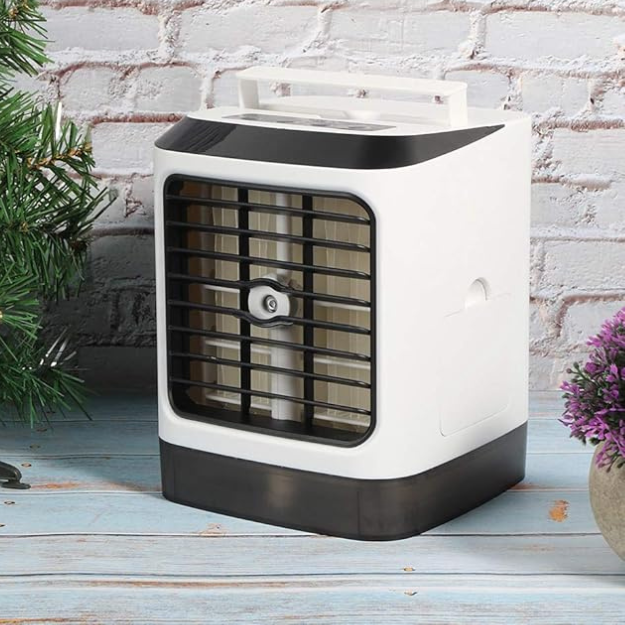 Mini Refrigerador de Ar portátil com luz noturna